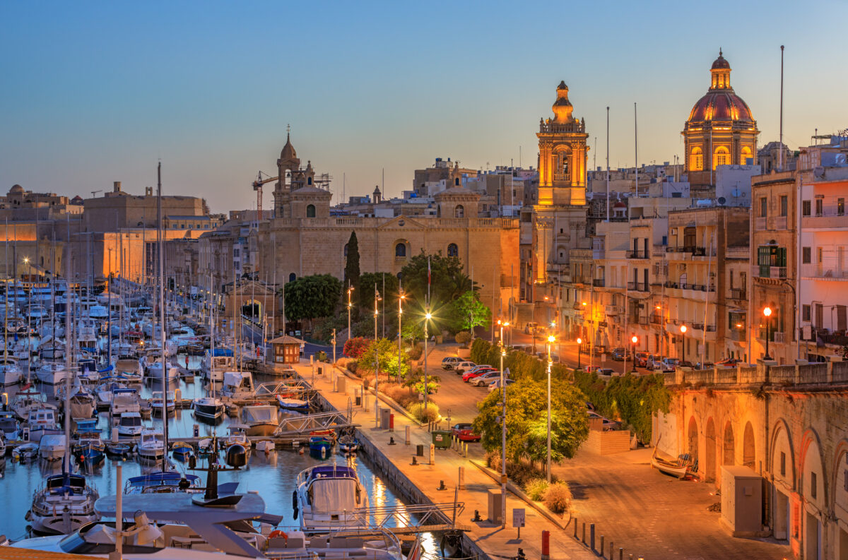 Grand Harbour in Valetta, Malta