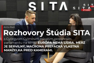 Bývalý poslanec Gyorgi Gyimesi počas rozhovoru pre agentúru SITA.