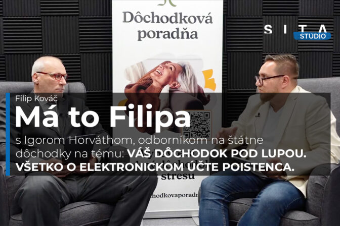 Igor Horváth z dôchodkovej poradne počas rozhovoru o elektronickom účte poistenca pre agentúru SITA.