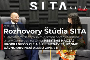Exminister obrany a líder Demokratov Jaroslav Naď počas rozhovoru pre agentúru SITA.