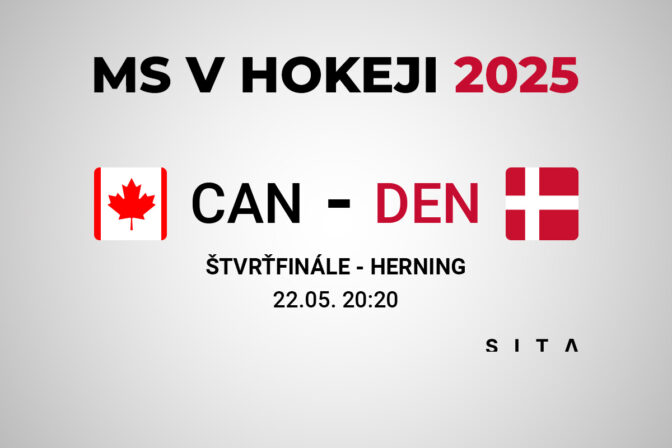 Zápas Kanada - Dánsko, výsledok štvrťfinále MS v hokeji 2025