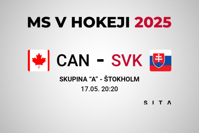 Kanada - Slovensko, výsledok MS v hokeji 2025