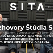 Europoslanec za stranu Smer SD Ľuboš Blaha počas rozhovoru pre agentúru SITA.