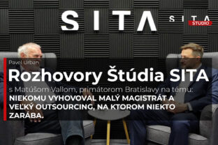 Bratislavský primátor Matúš Vallo počas rozhovoru pre agentúru SITA.
