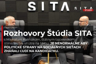Štátny tajomník ministerstva vnútra Michal Kaliňák počas rozhovoru pre agentúru SITA.