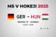 Nemecko - Maďarsko, výsledok zápasu na MS v hokeji 2025