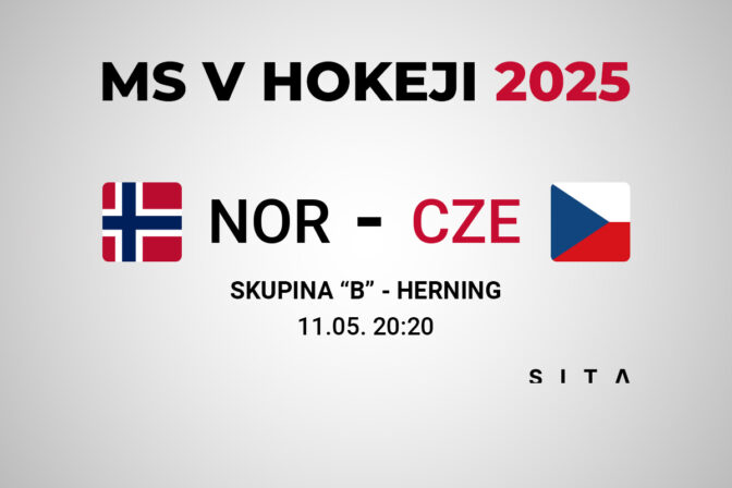 Nórsko - Česko, výsledok zápasu na MS v hokeji 2025
