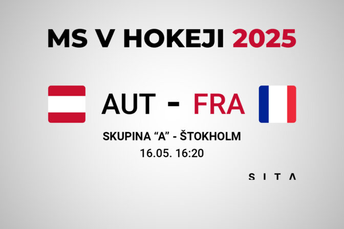 Rakúsko - Francúzsko, výsledok MS v hokeji 2025.