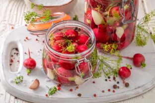 nakladané reďkovky