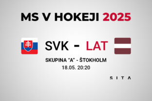 Slovensko - Lotyšsko, výsledok zápasu MS v hokeji 2025