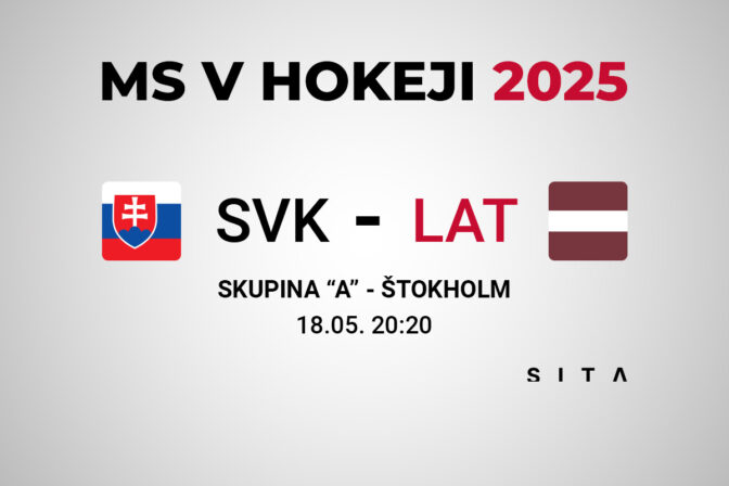 Slovensko - Lotyšsko, výsledok zápasu MS v hokeji 2025
