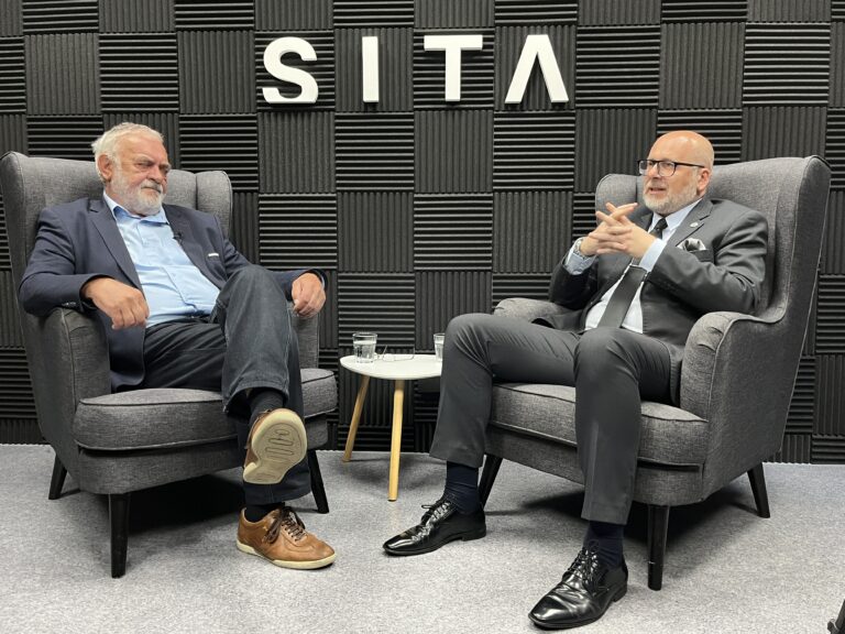 Štátny tajomník ministerstva vnútra Michal Kaliňák počas rozhovoru pre agentúru SITA.