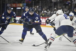 Zápas Fínsko - Francúzsko na MS v hokeji 2025