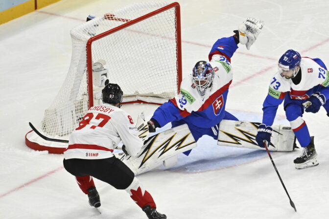 Zápas Slovensko - Kanada na MS v hokeji 2025.