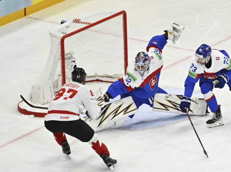 Zápas Slovensko - Kanada na MS v hokeji 2025.