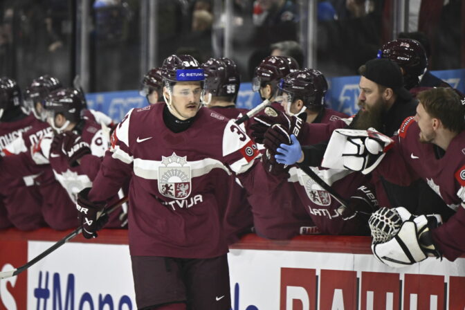 Zápas Lotyšsko - Kanada na MS v hokeji 2025