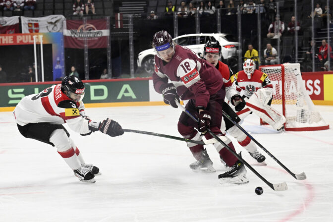 Zápas Lotyšsko - Rakúsko na MS v hokeji 2025
