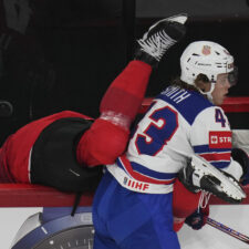 Finále MS v hokeji 2025: Švajčiarsko - USA