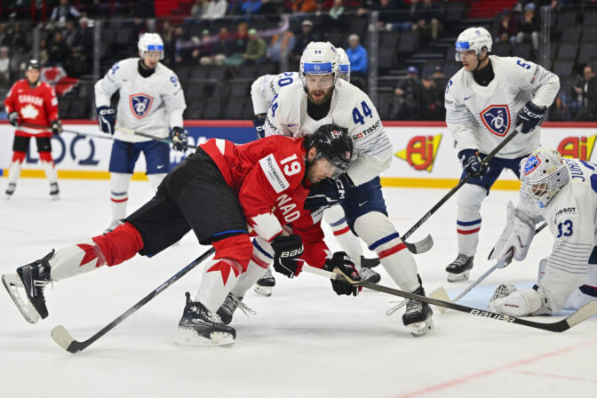 Zápas Kanada - Francúzsko na MS v hokeji 2025