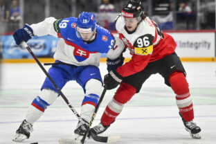 Zápas Slovensko - Rakúsko na MS v hokeji 2025.