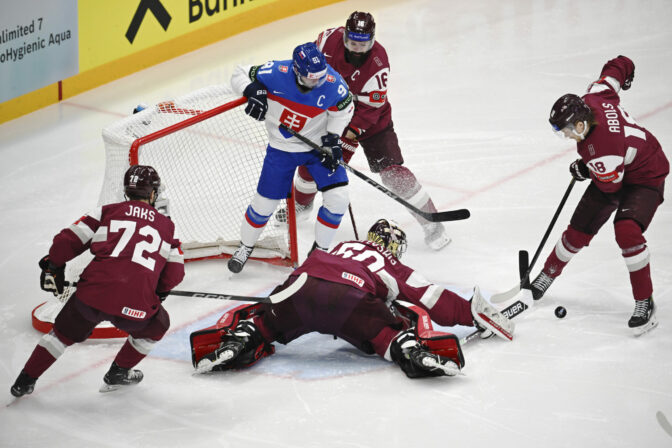 Zápas Slovensko - Lotyšsko na MS v hokeji 2025