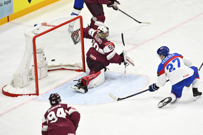 Zápas Slovensko - Lotyšsko na MS v hokeji 2025