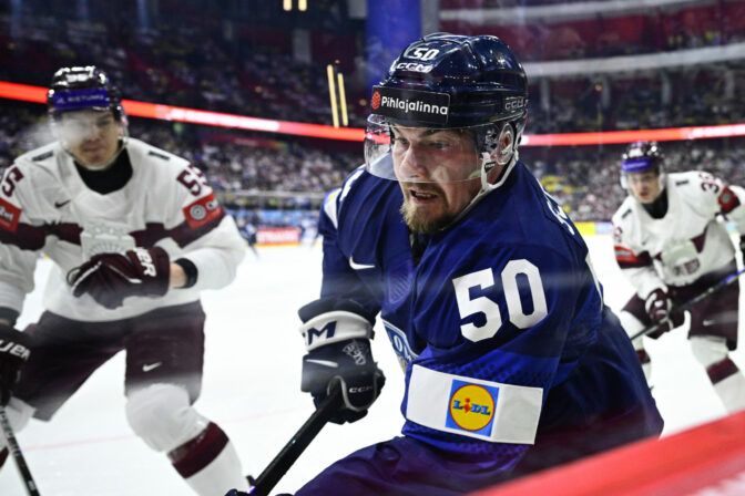 Zápas Fínsko - Lotyšsko na MS v hokeji 2025