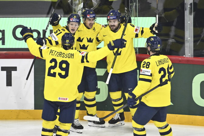Zápas Švédsko - Slovensko na MS v hokeji 2025.