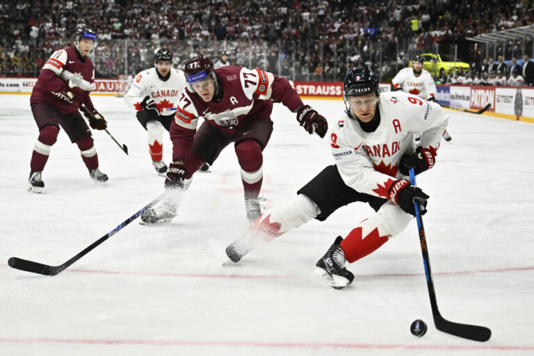 Zápas Lotyšsko - Kanada na MS v hokeji 2025