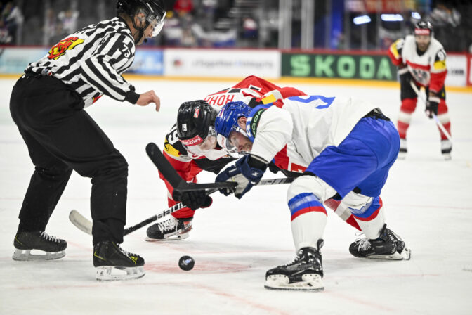Zápas Slovensko - Rakúsko na MS v hokeji 2025.