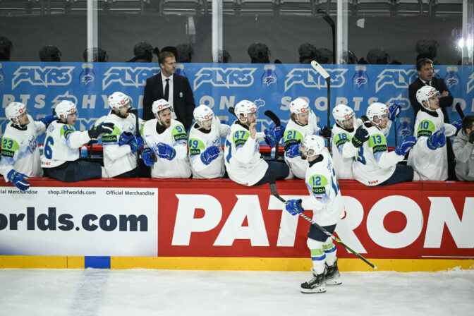 Zápas Slovinsko - Francúzsko na MS v hokeji 2025