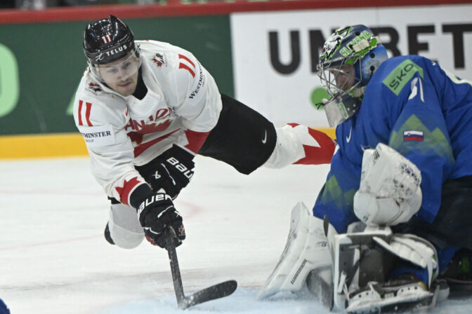 Zápas Slovinsko - Kanada na MS v hokeji 2025