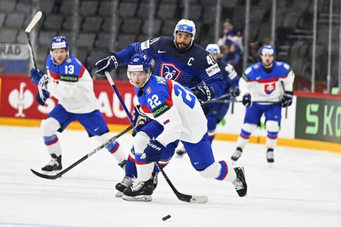 Zápas Slovensko - Francúzsko na MS v hokeji 2025