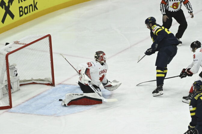 Zápas Kanada - Švédsko na MS v hokeji 2025