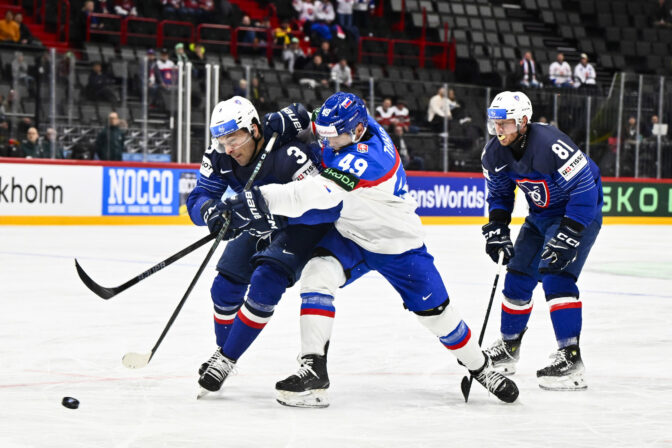 Zápas Slovensko - Francúzsko na MS v hokeji 2025