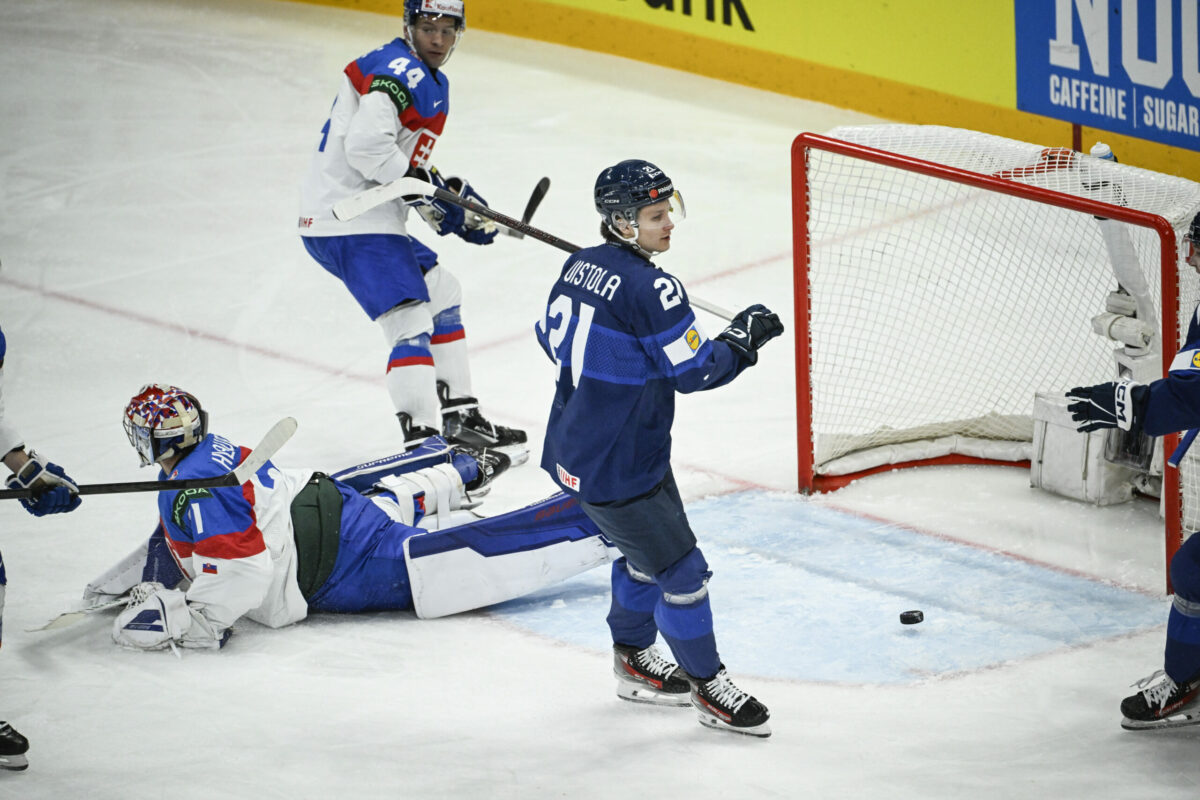 Zápas Slovensko - Fínsko na MS v hokeji 2025.