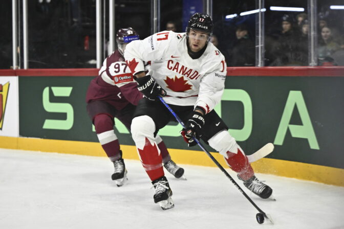 Zápas Lotyšsko - Kanada na MS v hokeji 2025