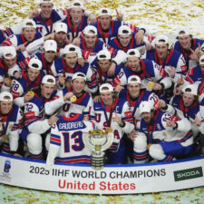 Finále MS v hokeji 2025: Švajčiarsko - USA