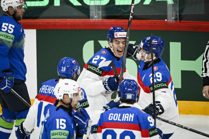 Zápas Slovensko - Slovinsko na MS v hokeji 2025