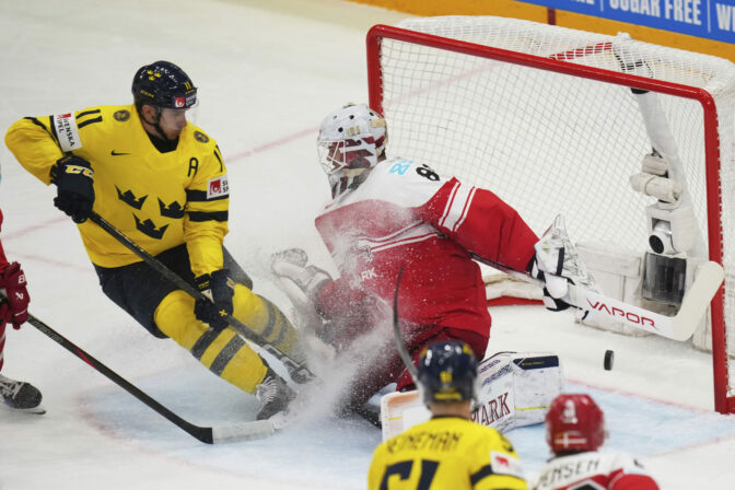 MS v hokeji 2025: Zápas o 3. miesto: Švédsko - Dánsko