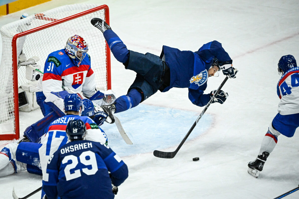 Zápas Slovensko - Fínsko na MS v hokeji 2025.