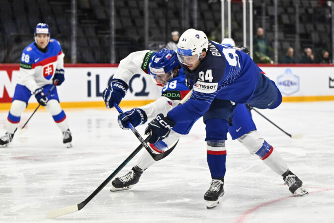 Zápas Slovensko - Francúzsko na MS v hokeji 2025