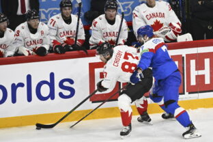 Zápas Slovensko - Kanada na MS v hokeji 2025.