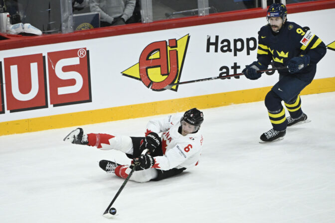 Zápas Kanada - Švédsko na MS v hokeji 2025