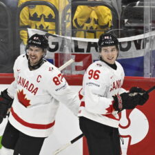 Zápas Slovensko - Kanada na MS v hokeji 2025.