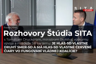 Minister Tomáš Drucker počas rozhovoru pre agentúru SITA.