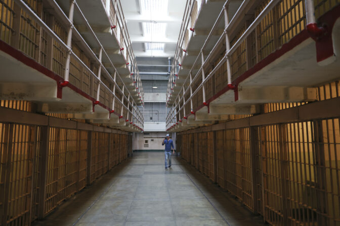 Alcatraz San Fracisco cely väzenie