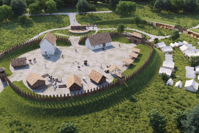 Unikátny projekt Archeoskanzen Bojná, Hradisko Valy a múzeum v obci Bojná