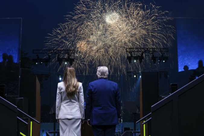Trump Trumpová ohňostroj