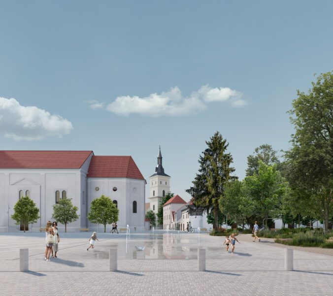 Revitalizácia centra Pezinka - víťazný návrh od Totalstudio